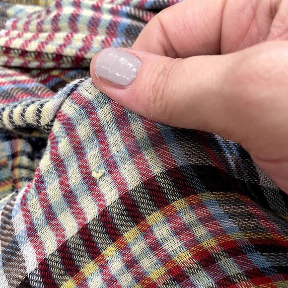 Free People Multicolor Plaid Button Down Shirt - Picture 7 of 12